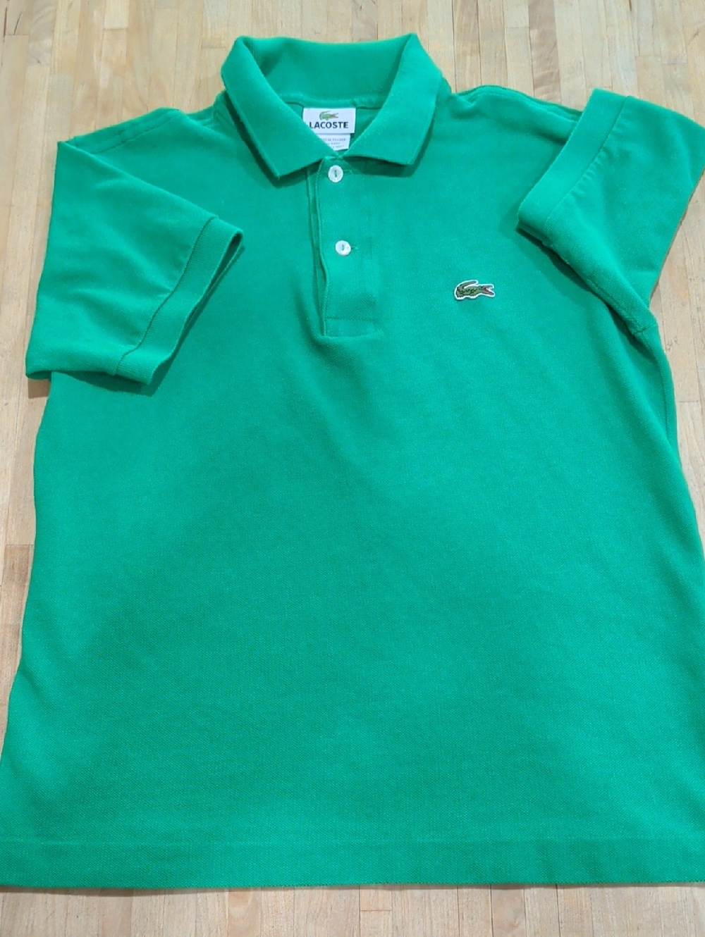 Lacoste Hunter Green Short Sleeve Polo Shirt Size 2 (XS)